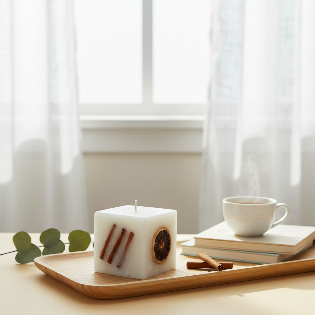 Bougie Artisanale Orange Cannelle