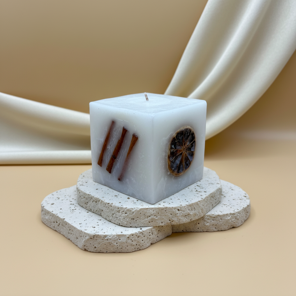 Bougie Artisanale Orange Cannelle