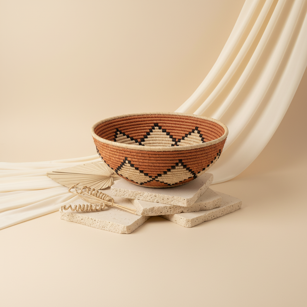 Corbeilles Ethniques Artisanales en Raphia