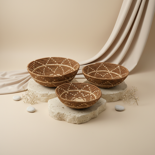 Corbeilles Ethniques Artisanales en Raphia